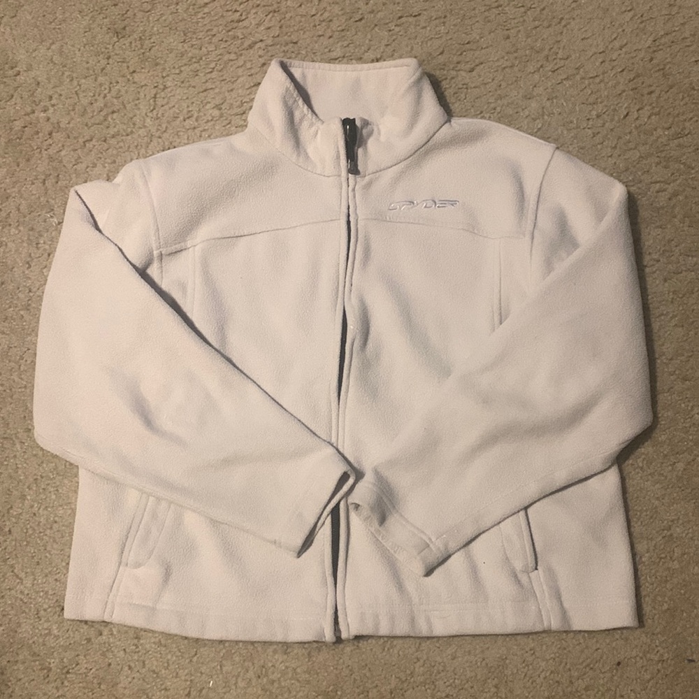 Spider Women’s fleece full zip with pockets. Size medium